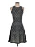H&M Argyle Gray Cocktail Dress Size S - photo 1