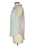 About A Girl 100% Polyester Color Block Teal Sleeveless Blouse Size S - photo 5