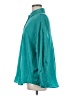 Zara 100% Polyester Solid Teal 3/4 Sleeve Blouse Size M - photo 5