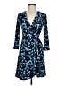 BCBGMAXAZRIA Print Blue Casual Dress Size M - photo 1