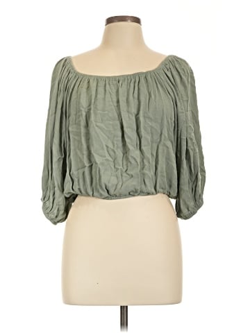 La Miel 3/4 Sleeve Blouse (view 1)