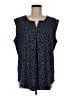Papermoon Blue Sleeveless T-Shirt Size M - photo 1