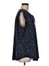 Papermoon Blue Sleeveless T-Shirt Size M - photo 4