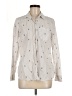Old Navy Print Ivory Long Sleeve Button-Down Shirt Size M - photo 1