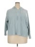 Eileen Fisher Teal Pullover Hoodie Size 2X - photo 1