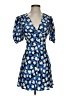 STAUD Print Blue Cocktail Dress Size 0 - photo 1