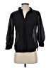 Express Black 3/4 Sleeve Button-Down Shirt Size S - photo 1