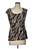 Axcess 100% Polyester Brown Sleeveless Blouse Size L - photo 1