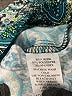 Connected Apparel Graphic Teal Cocktail Dress Size 10 - photo 8