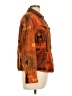 Chico's 100% Cotton Print Orange Jacket Size Lg (2) - photo 4