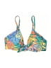 Kona Sol Tropical Blue Swimsuit Top Size L - photo 1