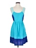 Roxy 100% Polyester Color Block Blue Casual Dress Size M - photo 1