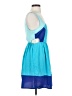 Roxy 100% Polyester Color Block Blue Casual Dress Size M - photo 4