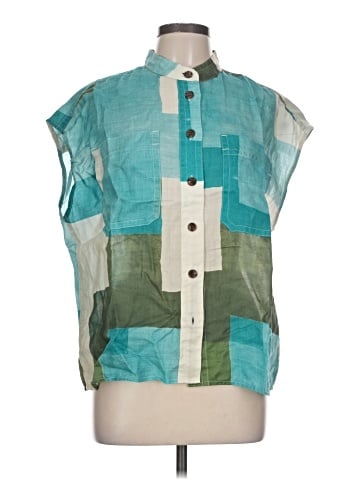 Banana Republic Factory Store Sleeveless Button-Down Shirt (view 1)