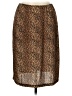 Dots Animal Print Brown Casual Skirt Size L - photo 1