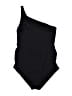Unbranded Solid Black One Piece Swimsuit Size S (estimated) - photo 2