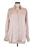 Zara 100% Polyester Metallic Pink Long Sleeve Blouse Size M - photo 1