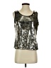 Ruby Rd. Silver Sleeveless Top Size S - photo 1