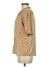 Ann Taylor 100% Polyester Polka Dots Tan Short Sleeve Blouse Size M - photo 5