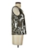 Ruby Rd. Silver Sleeveless Top Size S - photo 4