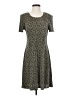 Connected Apparel Print Brown Casual Dress Size 6 - photo 1