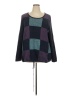 Cj Banks Color Block Purple Pullover Sweater Size 2X - photo 1