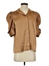 Ann Taylor Brown Short Sleeve Blouse Size S - photo 1