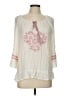 Cato 100% Rayon Ivory 3/4 Sleeve Blouse Size L - photo 1