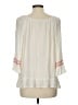 Cato 100% Rayon Ivory 3/4 Sleeve Blouse Size L - photo 2