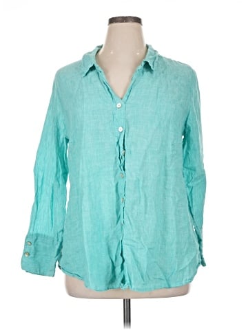 Nic + Zoe 3/4 Sleeve Button-Down Shirt (view 1)