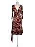 AB Studio Paisley Burgundy Cocktail Dress Size L - photo 1