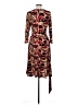 AB Studio Paisley Burgundy Cocktail Dress Size L - photo 2