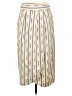 J.Crew 100% Polyurethane Stripes Ivory Casual Skirt Size 10 - photo 1