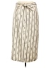 J.Crew 100% Polyurethane Stripes Ivory Casual Skirt Size 10 - photo 2