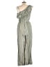 Lush Checkered-gingham Green Jumpsuit Size L - photo 2