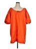 Next 100% Cotton Orange Short Sleeve Blouse Size 14 - photo 1