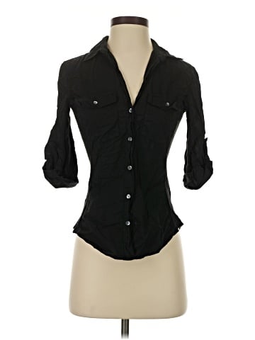 James Perse 3/4 Sleeve Button-Down Shirt (view 1)