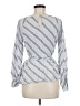 Ann Taylor LOFT 100% Viscose Gray Long Sleeve Blouse Size M - photo 2