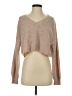 Mi ami Metallic Tan Pullover Sweater Size S - photo 1