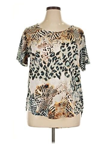 One World Short Sleeve Blouse (view 1)