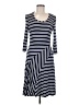 Max Studio Chevron-herringbone Blue Casual Dress Size M - photo 1