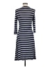 Max Studio Chevron-herringbone Blue Casual Dress Size M - photo 2