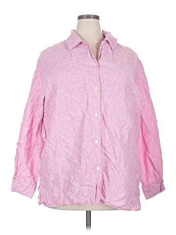 Liz Claiborne 3/4 Sleeve Button-Down Shirt (view 1)
