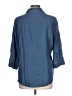 Gloria Vanderbilt Blue 3/4 Sleeve Button-Down Shirt Size L - photo 2