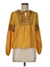 Assorted Brands 100% Polyester Yellow Long Sleeve Blouse One size - photo 1