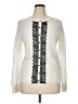 August Silk Ivory Long Sleeve Blouse Size XL - photo 1