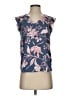 Ann Taylor LOFT 100% Polyester Blue Sleeveless Blouse Size XS (petite) - photo 1