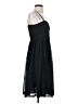 H&M 100% Polyester Solid Black Cocktail Dress Size 6 - photo 4