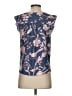 Ann Taylor LOFT 100% Polyester Blue Sleeveless Blouse Size XS (petite) - photo 2