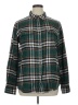 Natural Reflections 100% Cotton Plaid Green Long Sleeve Button-Down Shirt Size XL - photo 1